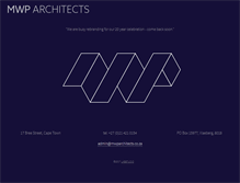 Tablet Screenshot of mwparchitects.co.za